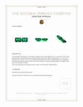 7.33 Ct.Tw.Total Carat Weight Emerald Pair from Zambia Appraisal
