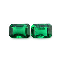 7.33 Ct.Tw.Total Carat Weight Emerald Pair from Zambia Video