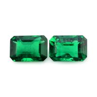 7.33 Ct.Tw.Total Carat Weight Emerald Pair from Zambia Video