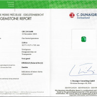 10.50 Ct.Tw.Total Carat Weight Emerald Pair from Zambia Scan Report
