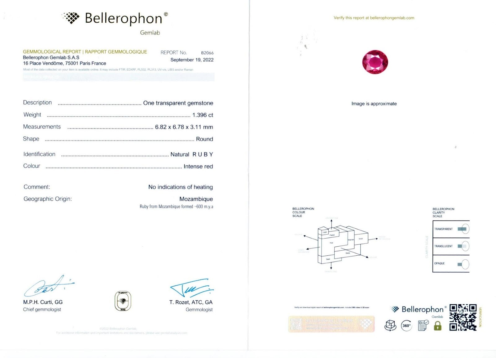 2.94 Ct.Tw. Ruby Pair from Mozambique