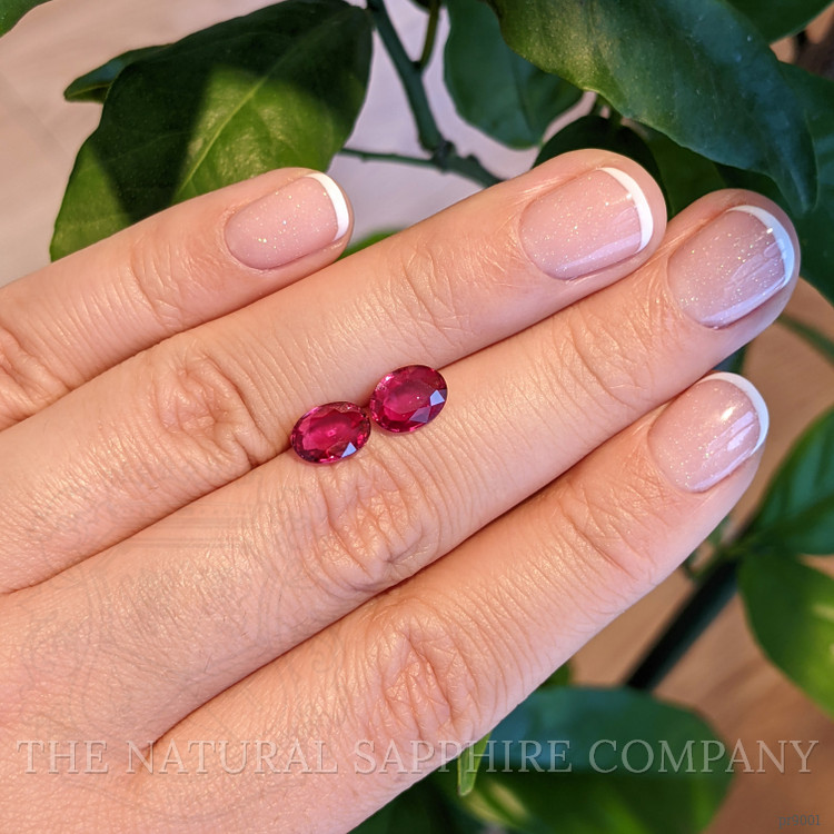 3.07 Ct.Tw. Ruby Pair from Mozambique