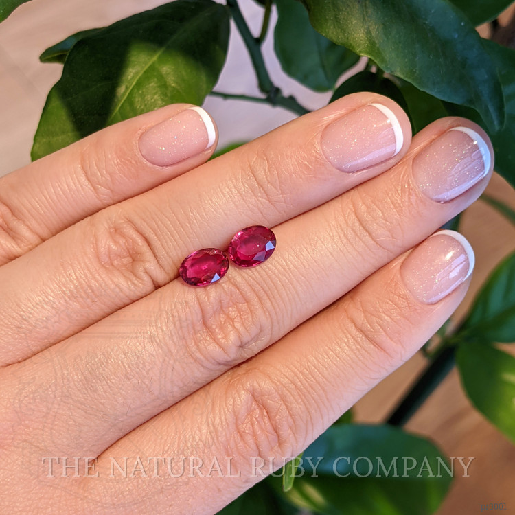 3.07 Ct.Tw. Ruby Pair from Mozambique