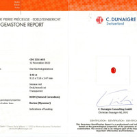 3.93 Ct.Tw.Total Carat Weight Ruby Pair from Burma (Myanmar) Scan Report
