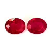 3.93&nbsp;Ct.Tw.Total Carat Weight Ruby Pair from Burma (Myanmar) Video