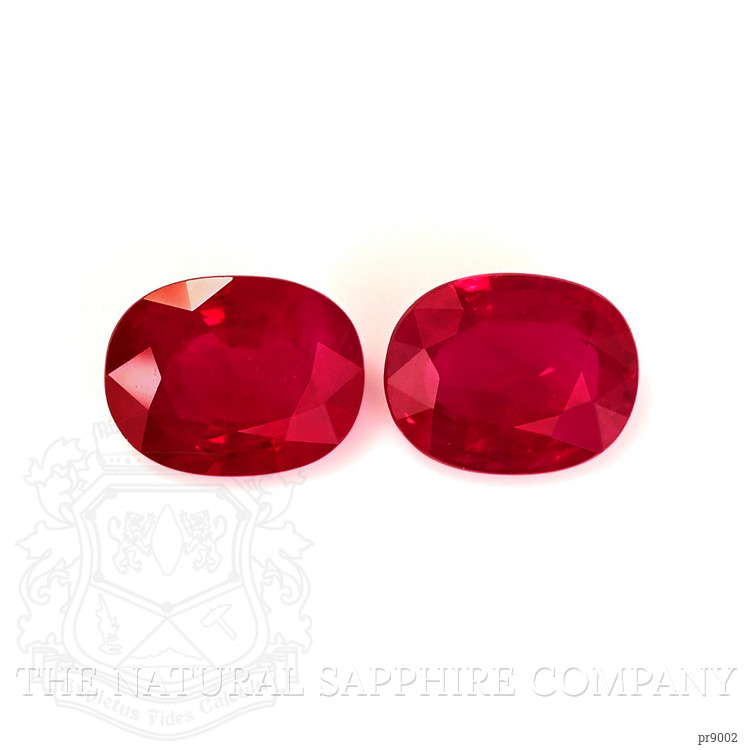 3.93 Ct.Tw. Ruby Pair from Burma (Myanmar)