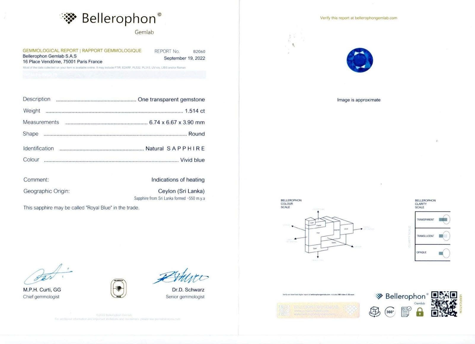 3.02 Ct.Tw. Blue Sapphire Pair from Madagascar