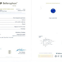 3.02 Ct.Tw.Total Carat Weight Blue Sapphire Pair from Madagascar Scan Report