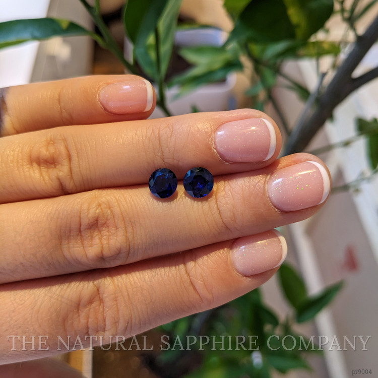 3.02 Ct.Tw. Blue Sapphire Pair from Madagascar