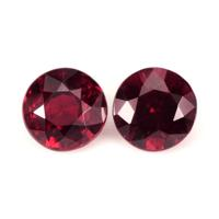 2.08 Ct.Tw.Total Carat Weight Ruby Pair from Mozambique Video