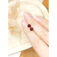 2.08 Ct.Tw.Total Carat Weight Ruby Pair from Mozambique Life Style