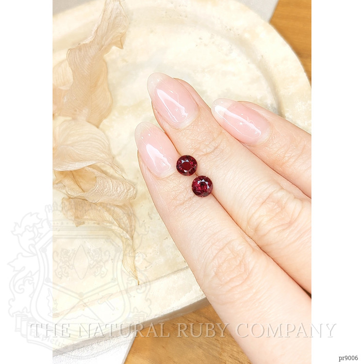 2.08 Ct.Tw. Ruby Pair from Mozambique