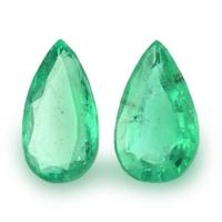 1.52 Ct.Tw.Total Carat Weight Emerald Pair from Zambia Video