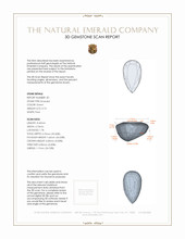 1.52 Ct.Tw.Total Carat Weight Emerald Pair from Zambia 3 D Scan Report