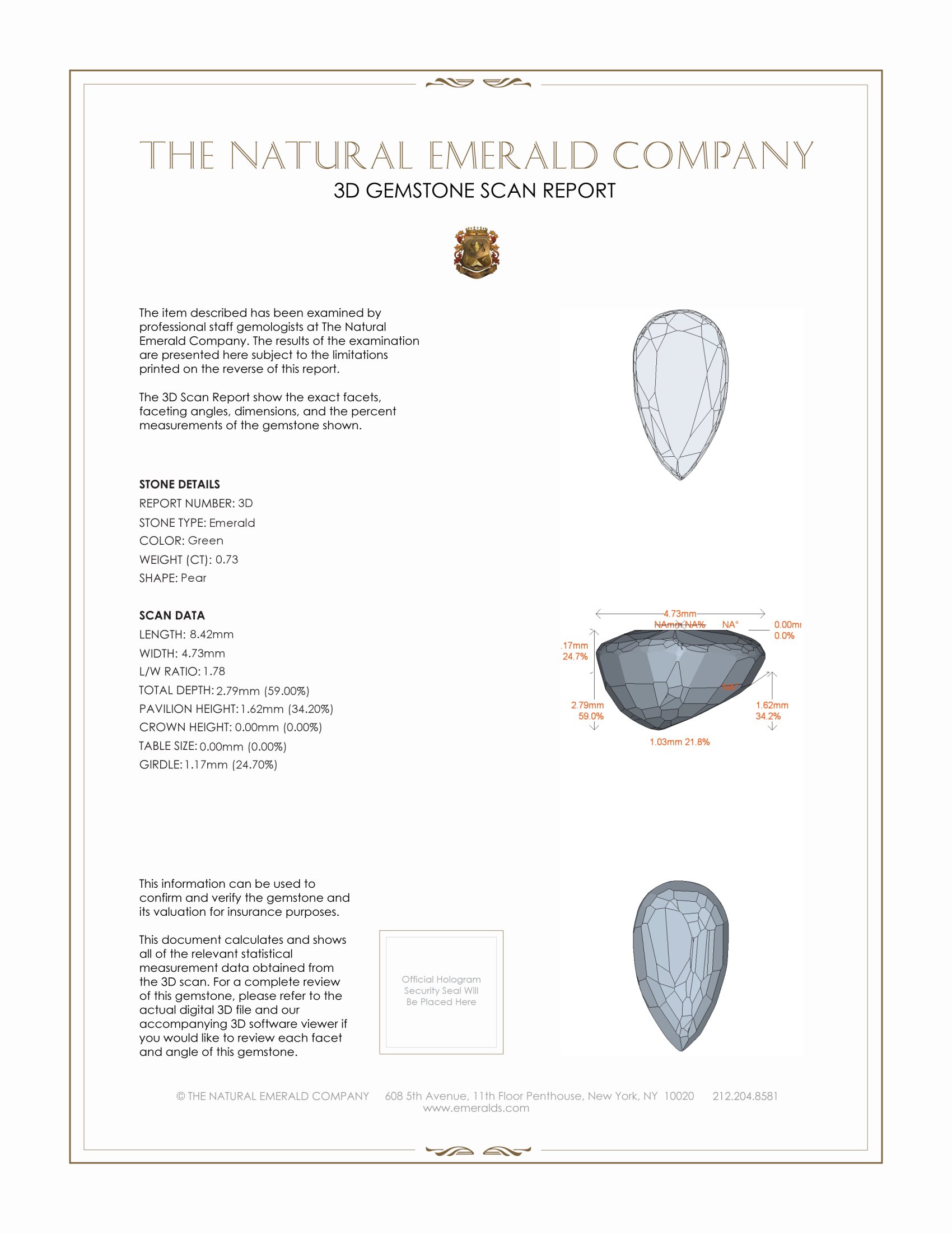1.52 Ct.Tw. Emerald Pair from Zambia