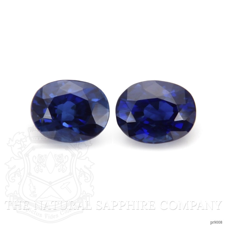 3.34 Ct.Tw. Blue Sapphire Pair from Ceylon (Sri Lanka)