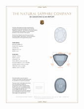3.34 Ct.Tw.Total Carat Weight Blue Sapphire Pair from Ceylon (Sri Lanka) 3 D Scan Report