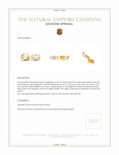 1.71&nbsp;Ct.Tw.Total Carat Weight Bi Color Sapphire Pair from Ceylon (Sri Lanka) Appraisal