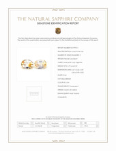 1.71&nbsp;Ct.Tw.Total Carat Weight Bi Color Sapphire Pair from Ceylon (Sri Lanka) Scan Report