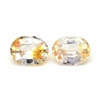 1.71&nbsp;Ct.Tw.Total Carat Weight Bi Color Sapphire Pair from Ceylon (Sri Lanka) Video