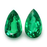 8.53 Ct.Tw.Total Carat Weight Emerald Pair from Zambia Video