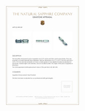 1.65 Ct.Tw.Total Carat Weight Greenish Blue Sapphire Pair from Montana Appraisal