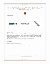 1.65 Ct.Tw.Total Carat Weight Greenish Blue Sapphire Pair from Montana Appraisal