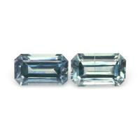 1.65&nbsp;Ct.Tw.Total Carat Weight Greenish Blue Sapphire Pair from Montana Video