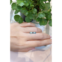 1.65&nbsp;Ct.Tw.Total Carat Weight Greenish Blue Sapphire Pair from Montana Life Style