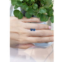 1.55 Ct.Tw.Total Carat Weight Sapphire Pair from Montana Life Style