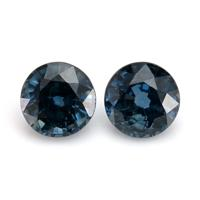 0.87&nbsp;Ct.Tw.Total Carat Weight Greenish Blue Sapphire Pair from Ceylon (Sri Lanka) Video