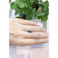 0.87&nbsp;Ct.Tw.Total Carat Weight Greenish Blue Sapphire Pair from Ceylon (Sri Lanka) Life Style