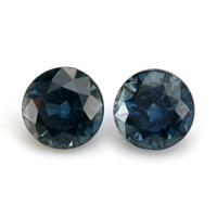 0.76&nbsp;Ct.Tw.Total Carat Weight Greenish Blue Sapphire Pair from Ceylon (Sri Lanka) Video