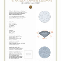 2.76 Ct.Tw.Total Carat Weight White Sapphire Pair from Ceylon (Sri Lanka) 3 D Scan Report