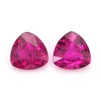 0.70 Ct.Tw.Total Carat Weight Ruby Pair from Mozambique Video