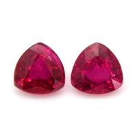 0.61 Ct.Tw.Total Carat Weight Ruby Pair from Mozambique Video