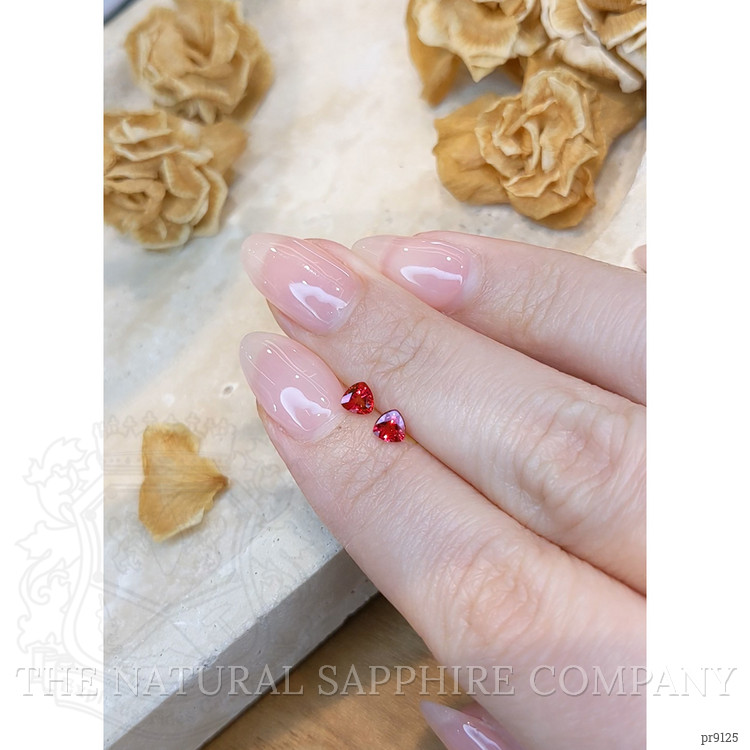 0.61 Ct.Tw. Ruby Pair from Mozambique