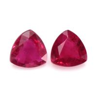 0.62 Ct.Tw.Total Carat Weight Ruby Pair from Mozambique Video