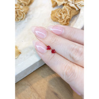0.62 Ct.Tw.Total Carat Weight Ruby Pair from Mozambique Life Style
