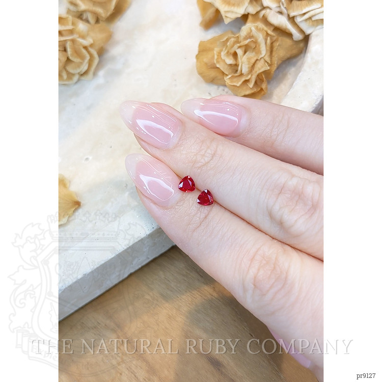 0.62 Ct.Tw. Ruby Pair from Mozambique