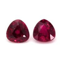 0.62 Ct.Tw.Total Carat Weight Ruby Pair from Mozambique Video