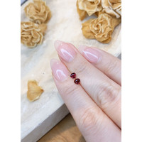 0.62 Ct.Tw.Total Carat Weight Ruby Pair from Mozambique Life Style