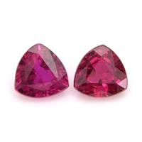 0.70 Ct.Tw.Total Carat Weight Ruby Pair from Mozambique Video