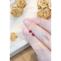 0.70 Ct.Tw.Total Carat Weight Ruby Pair from Mozambique Life Style