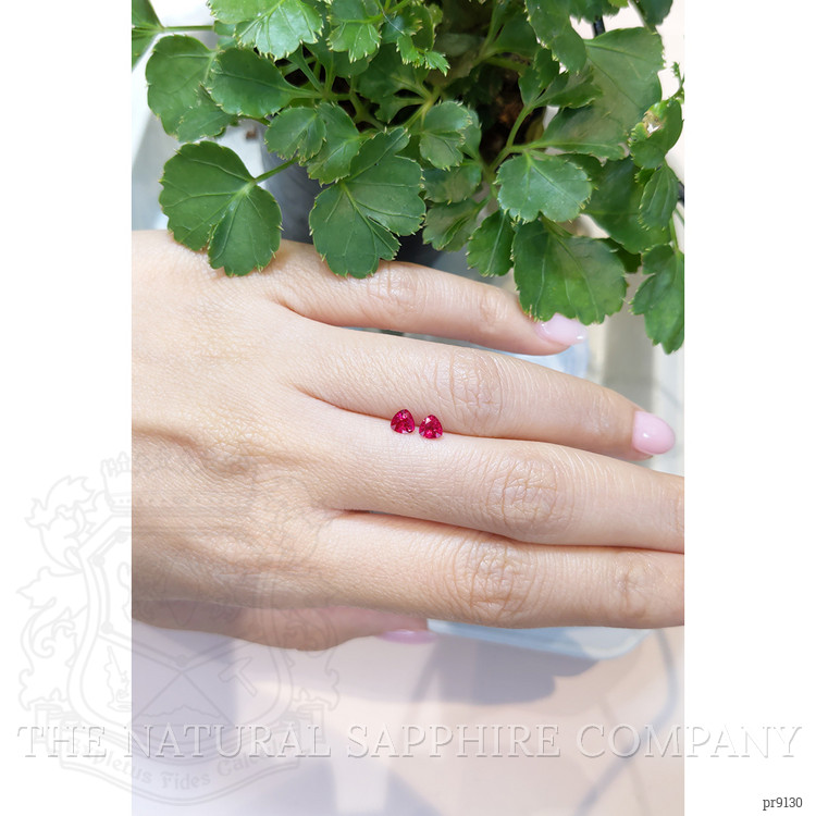 0.63 Ct.Tw. Ruby Pair from Mozambique
