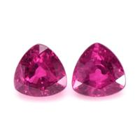 0.91 Ct.Tw.Total Carat Weight Pink Sapphire Pair from Madagascar Video