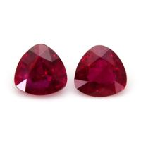0.60 Ct.Tw.Total Carat Weight Ruby Pair from Mozambique Video