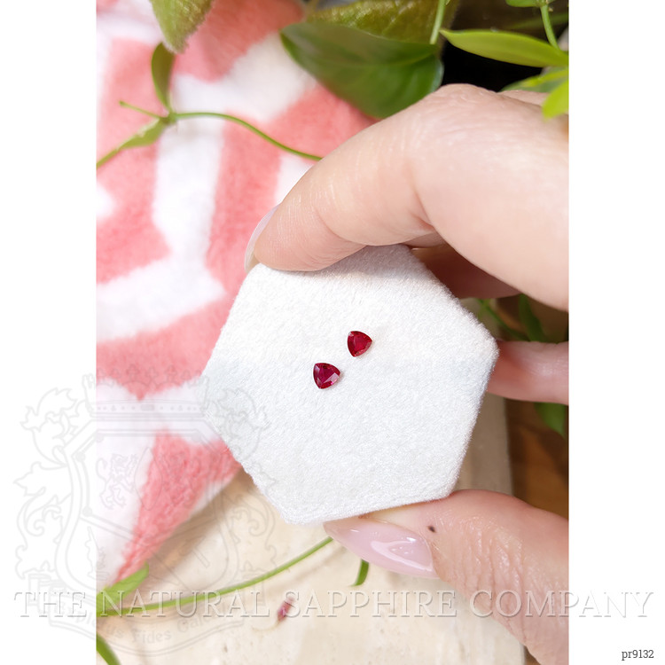 0.60 Ct.Tw. Ruby Pair from Mozambique