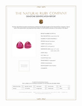 1.00 Ct.Tw.Total Carat Weight Ruby Pair from Mozambique Scan Report