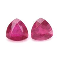 1.00 Ct.Tw.Total Carat Weight Ruby Pair from Mozambique Video